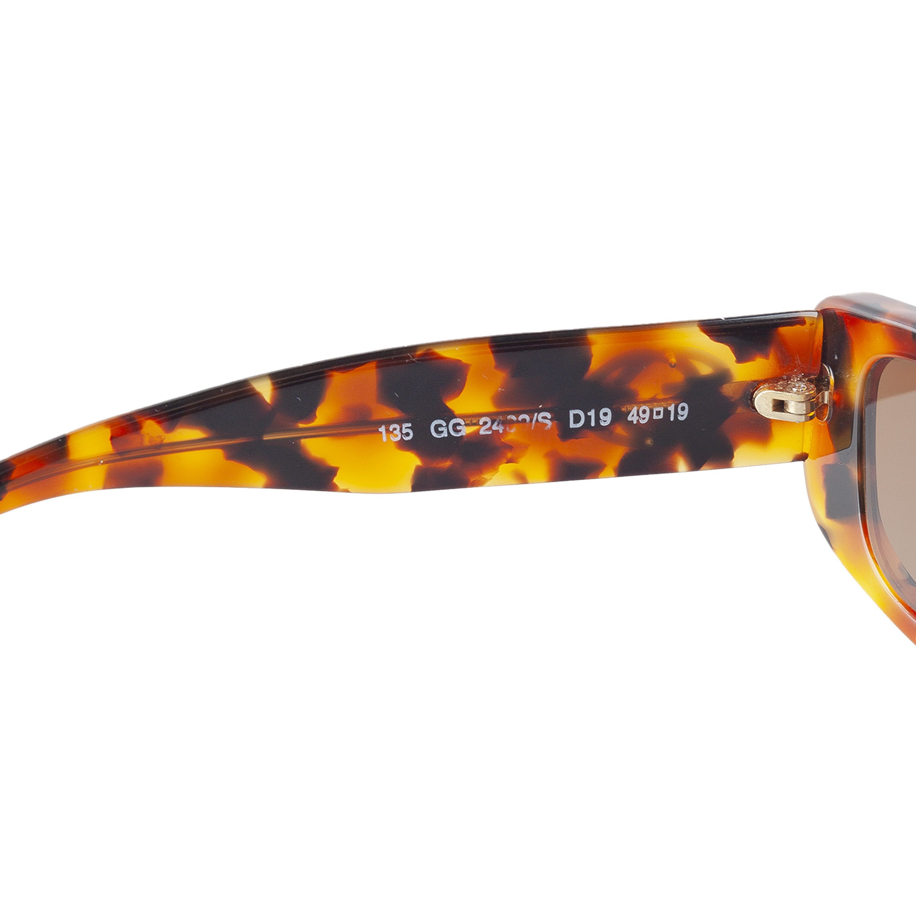 Gucci Gucci GG 20409/S D19 Tortoise Vintage Sunglasses Size ONE SIZE - 5 Thumbnail