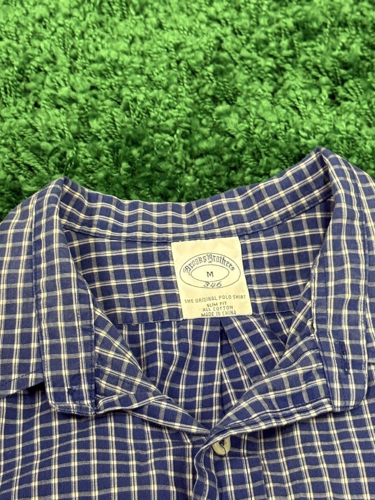 Brooks Brothers Brooks Brothers Plaid Short Sleeve Button Down Shirt Medium Size US M / EU 48-50 / 2 - 3 Thumbnail