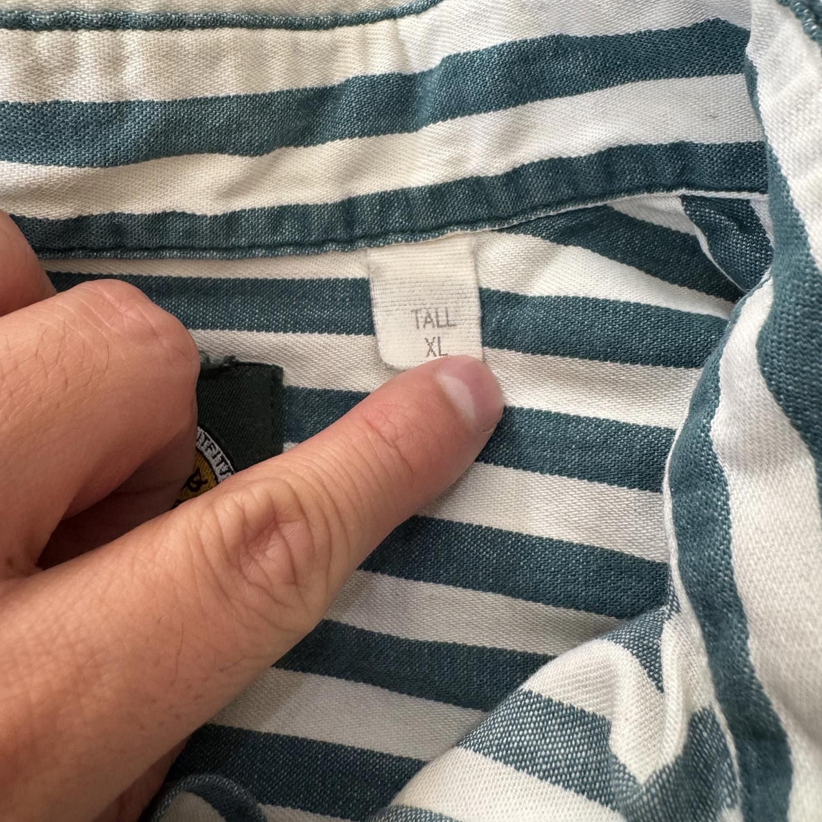Cabelas Vintage 90s Cabela’s Striped Shirt Tall XL Size US XL / EU 56 / 4 - 5 Thumbnail