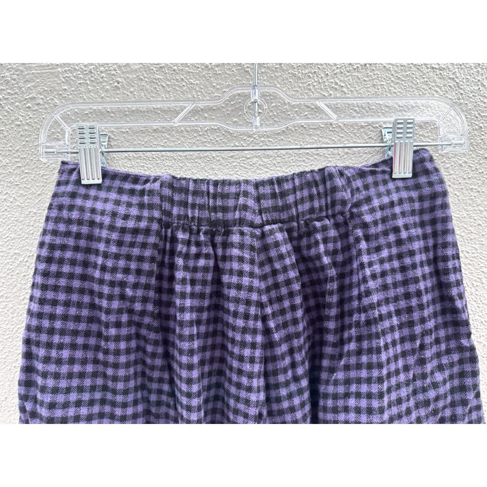 Vintage VINTAGE Cambridge Dry Goods Womens Dress Pants Purple Black Plaid 6 Straight Rise High Waist Comfort 80s 90s Mens Womens Girls Size 28" / US 6 / IT 42 - 4 Thumbnail