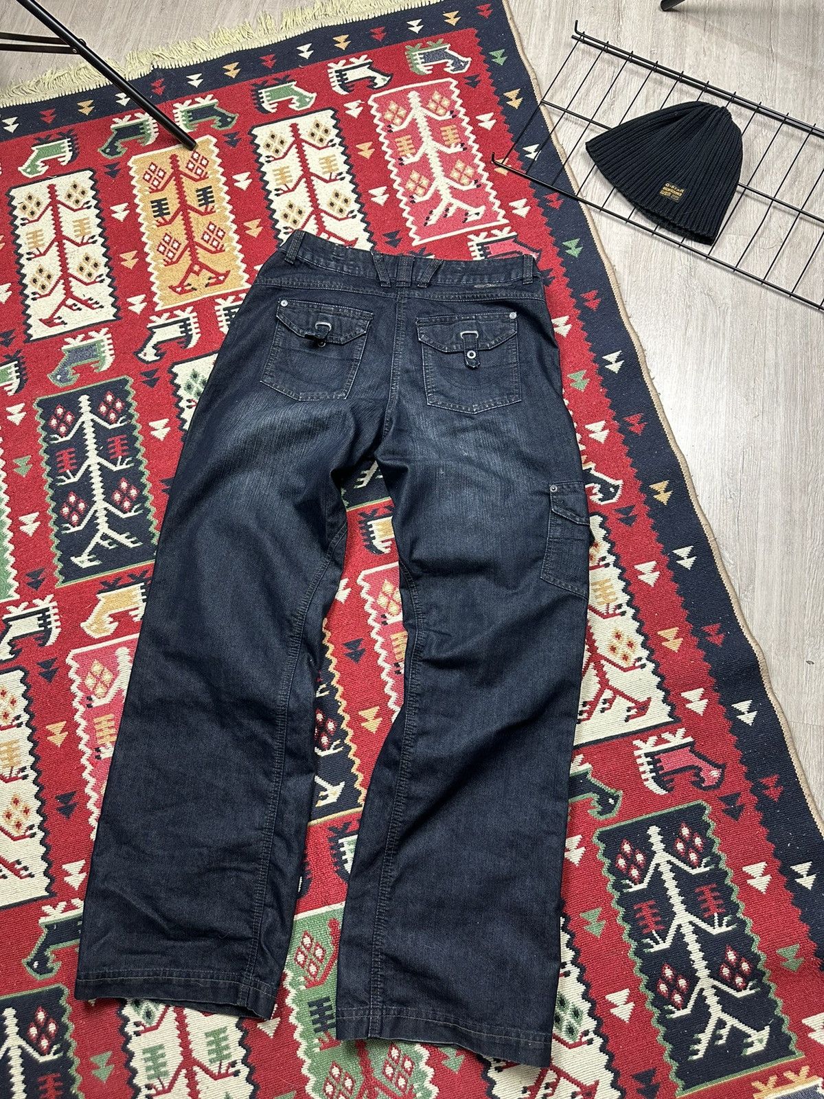 Japanese Brand × Vintage Vintage Multi pocket Y2K Cargo Jeans Size 29" - 6 Thumbnail