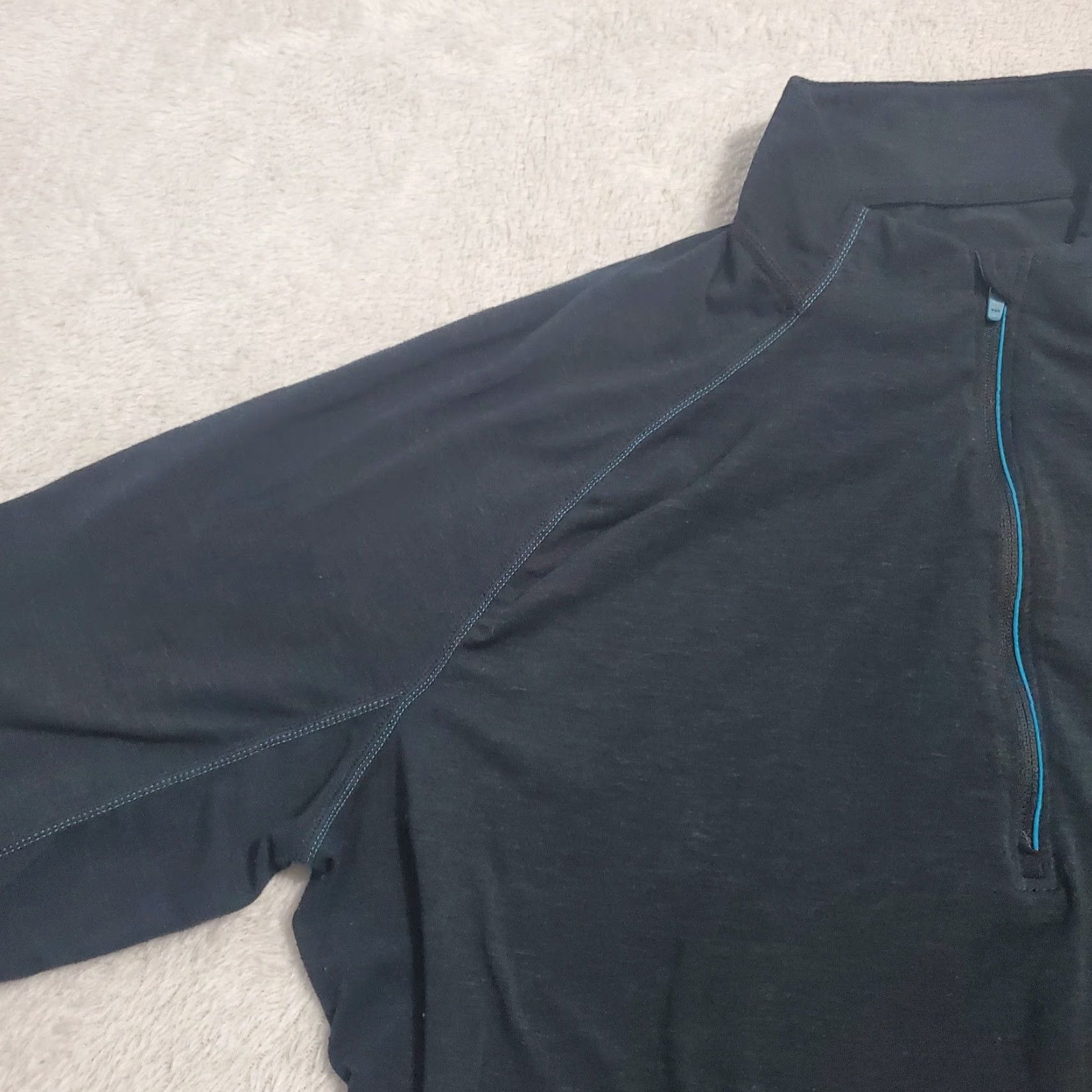Vintage VINTAGE not applicable; Paradox Merino Blend Womens Base Layer Black 1/4 Zip Pullover DriRelease Top XL Size XL / US 12-14 / IT 48-50 - 5 Thumbnail