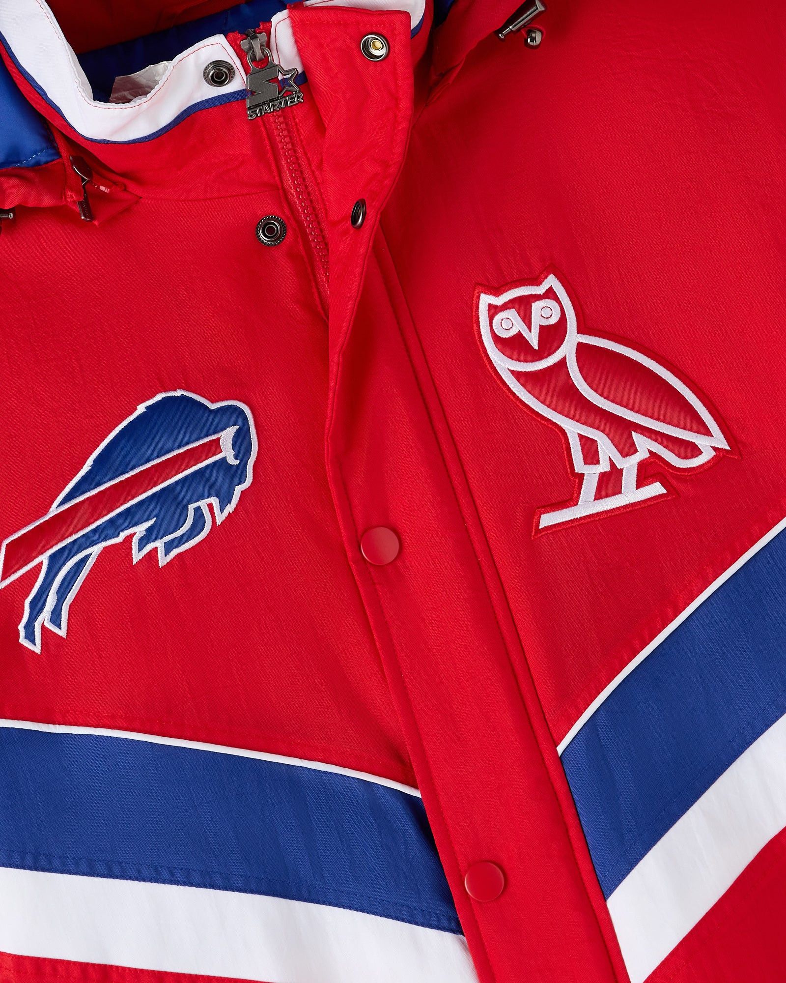 Drake OVO x NFL BUFFALO BILLS STARTER® SIDELINE PUFFER JACKET Size US L / EU 52-54 / 3 - 3 Thumbnail