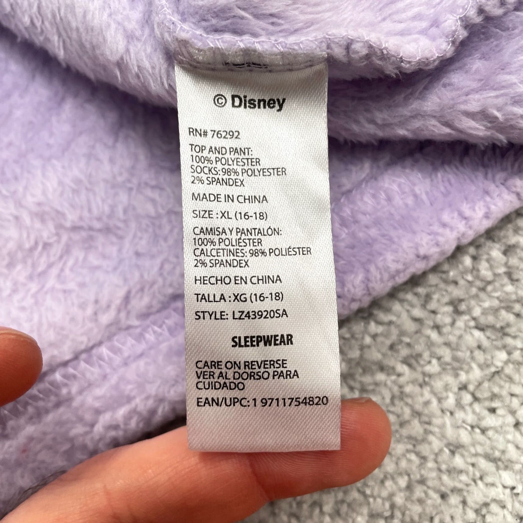 Disney Disney Nightmare Before Christmas Plush Lounge Sweatshirt Women XL Purple Casual Size XL / US 12-14 / IT 48-50 - 6 Thumbnail