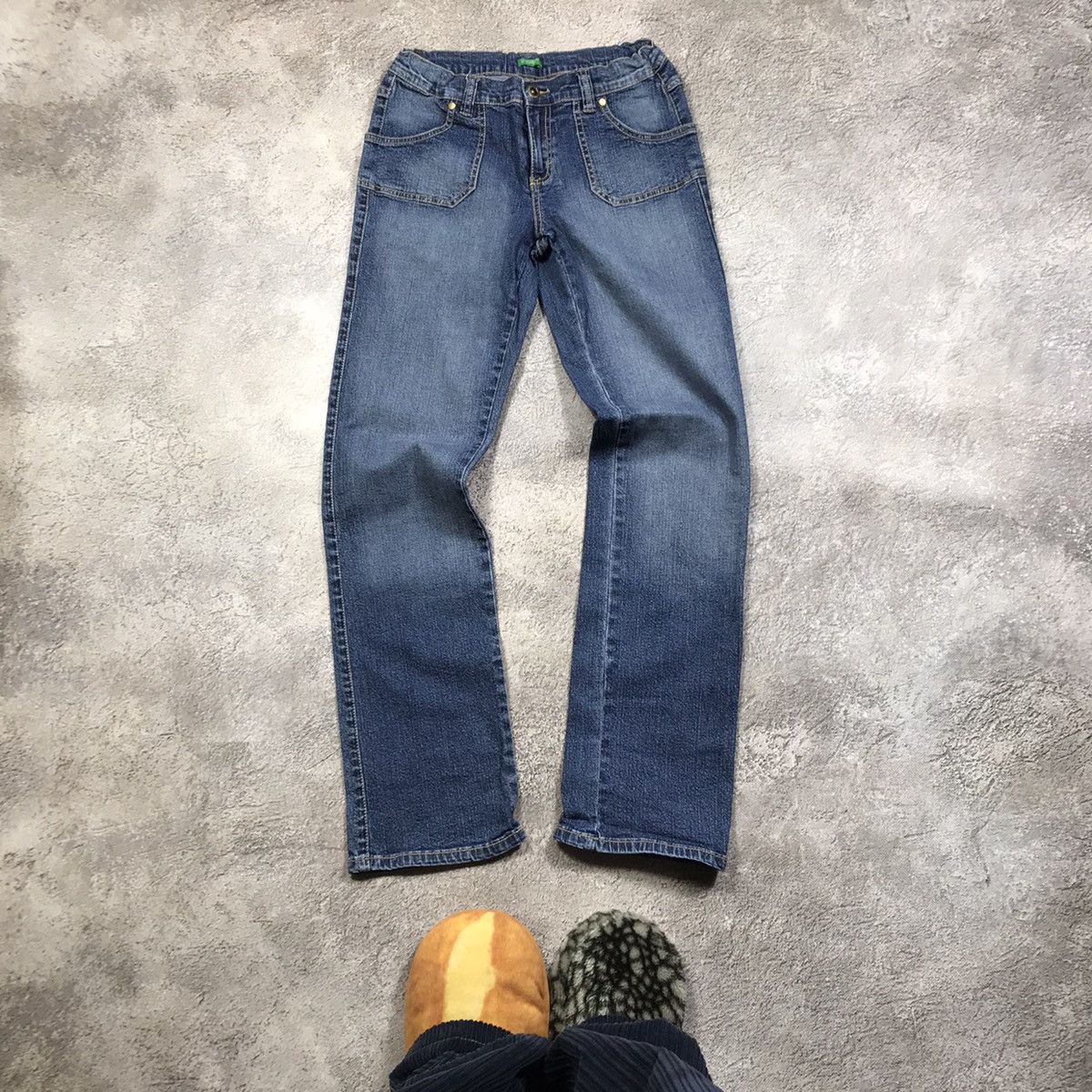 Vintage Vintage 90s Y2K Distressed Baggy Jeans Grunge Skate Logo 25 Size 25" / US 0 / IT 36 - 1 Thumbnail