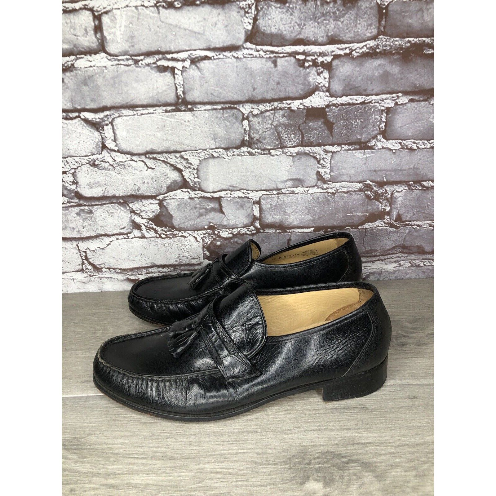 Nunn Bush Nunn Bush Black Leather Slip On Tassel Loafers Dress Shoes M Size US 10 / EU 43 - 17 Thumbnail