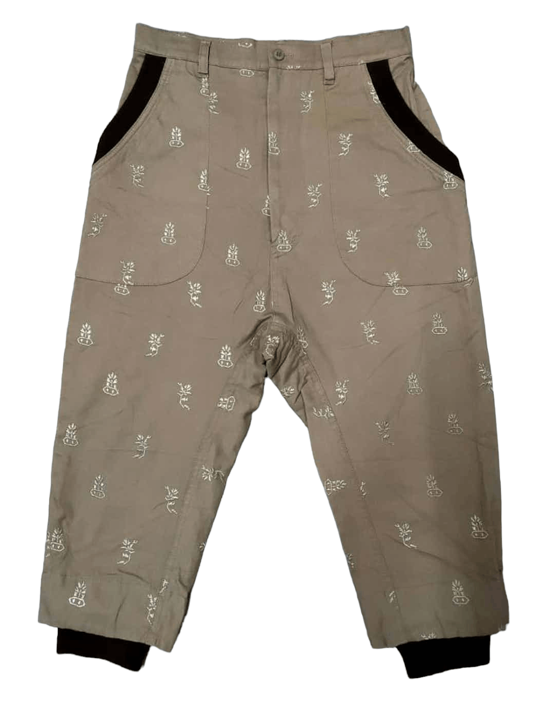 Issey Miyake Ne-Net Embroidered Cropped Pant Size 29" - 1 Thumbnail