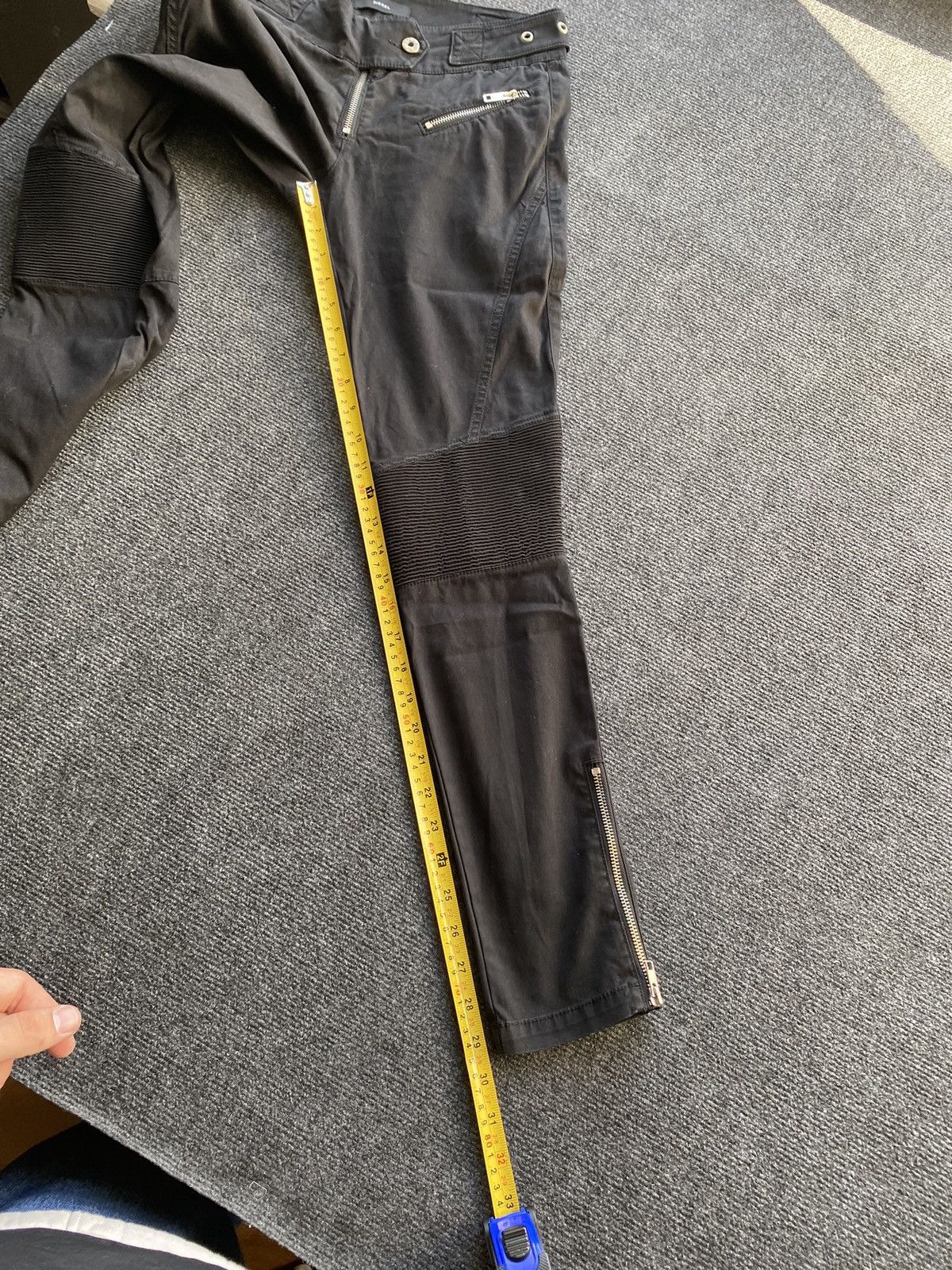 Diesel 🔥Opium Punk Diesel Moto Racing Gothic Pants Zip rare 27 Size 27" / US 4 / IT 40 - 9 Thumbnail