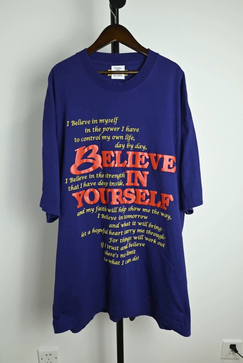 Vetements Vetements 24ss Purple Believe Printed Loose Casual Short S Size US M / EU 48-50 / 2 - 1 Thumbnail