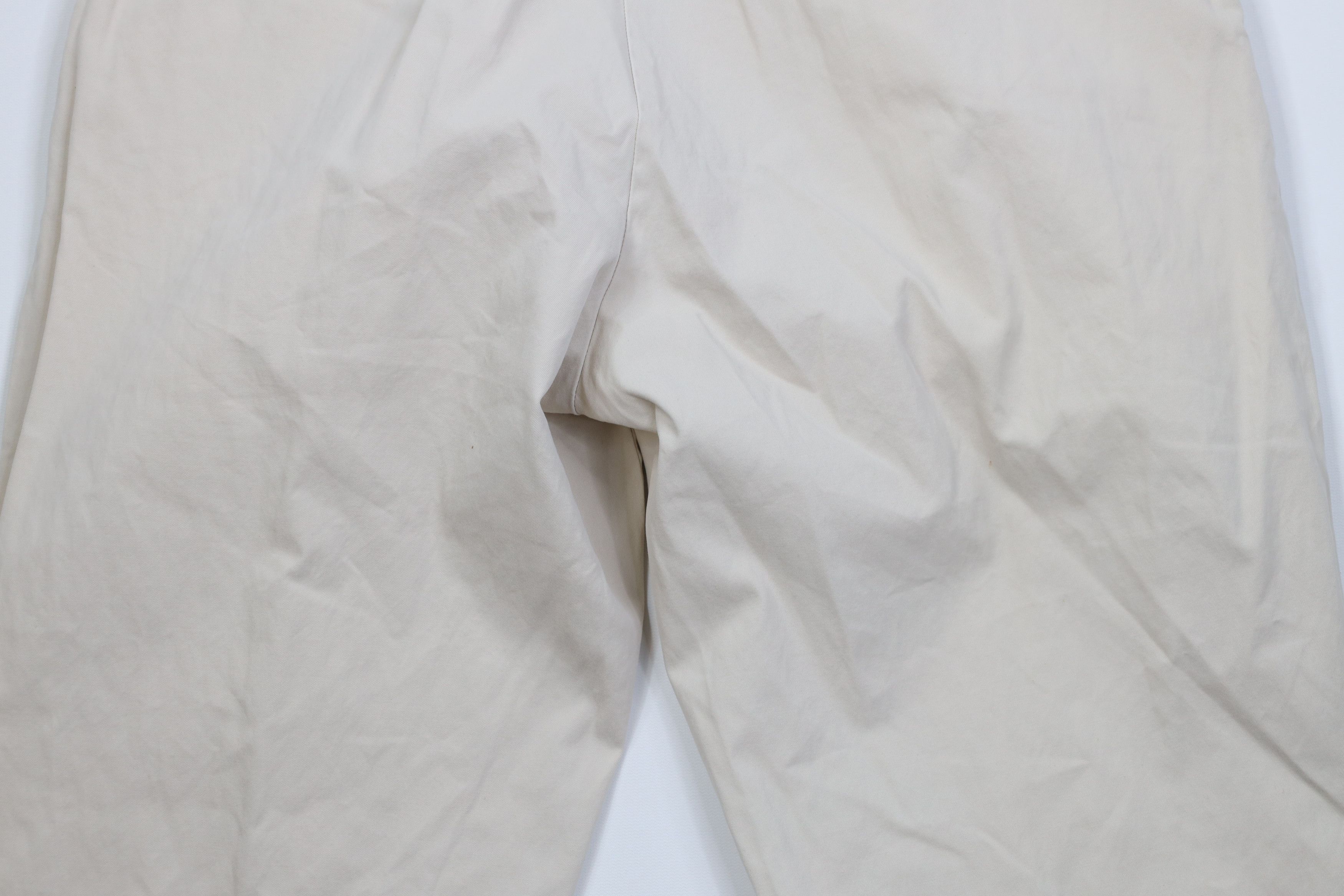 Ralph Lauren Vintage 90s Ralph Lauren Prospect Wide Leg Chino Pants Stone Size US 38 / EU 54 - 13 Thumbnail