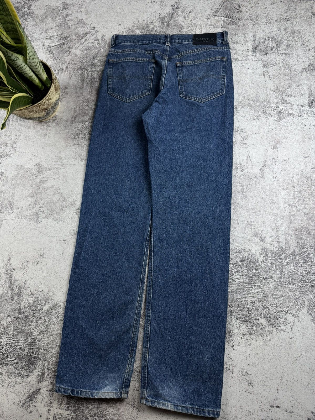 Valentino Valentino Italian Blue Men’s 33/33 Straight Classic Vintage Jeans Pants Trousers Size US 33 - 4 Thumbnail