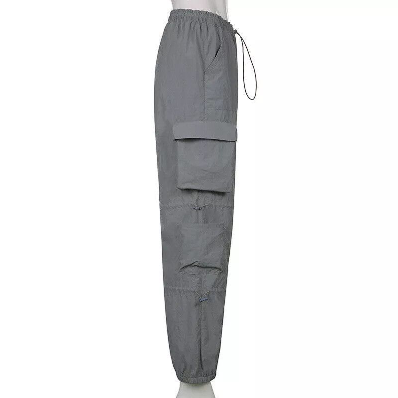 The Unbranded Brand Women s Cargo Joggers Pants Multiple Pockets Saggy Size 26" / US 2 / IT 38 - 3 Thumbnail