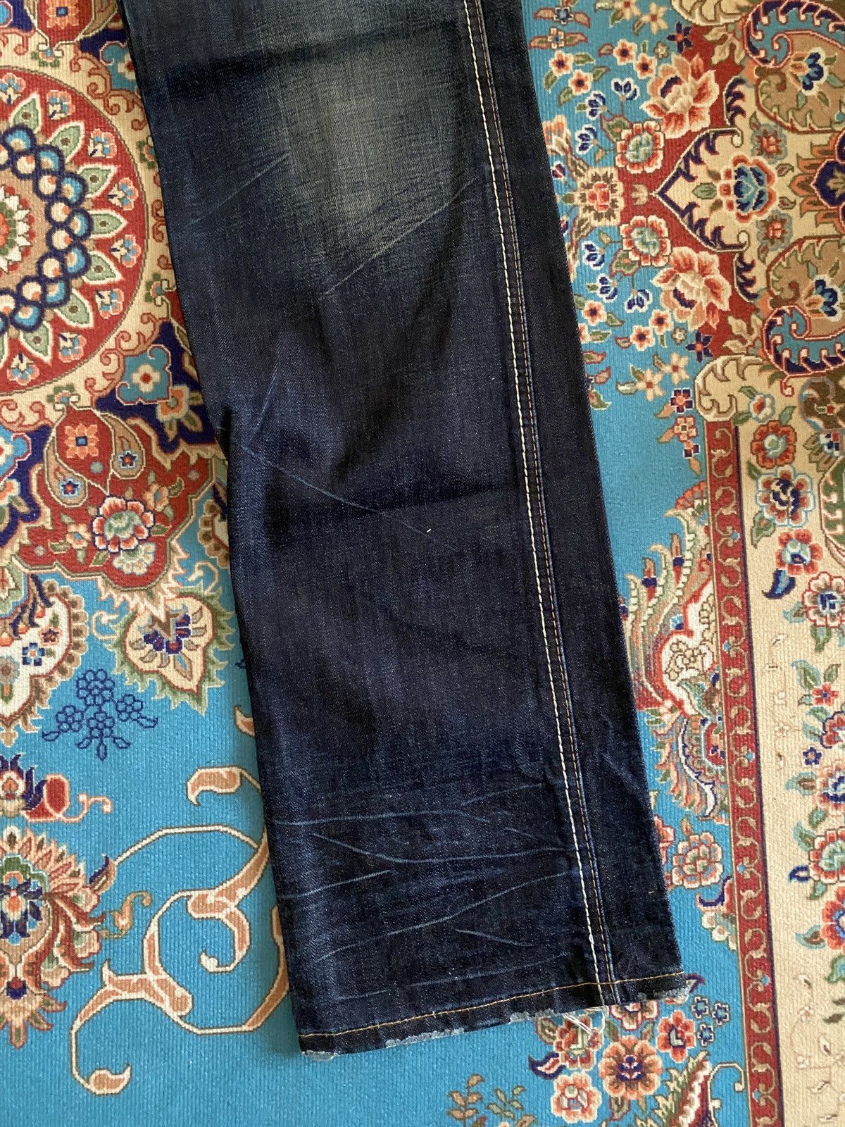 Japanese Brand Marithe Francois Girbaud Native Design Denim Size US 33 - 5 Thumbnail