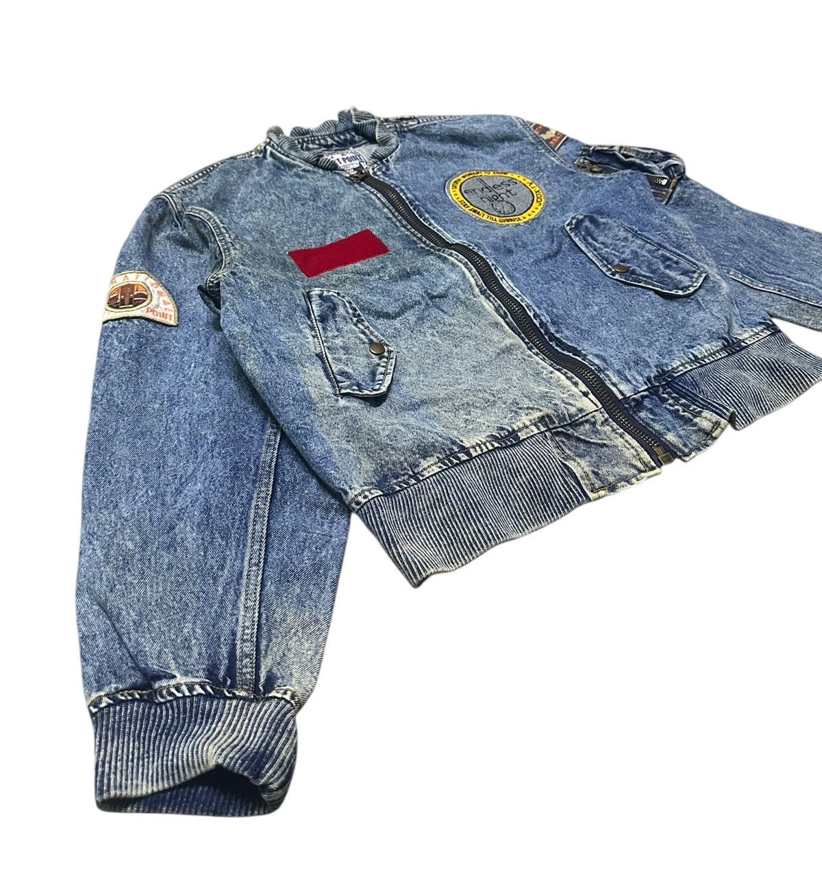Japanese Brand Vintage Bobson denim bomber jacket Size US L / EU 52-54 / 3 - 4 Thumbnail