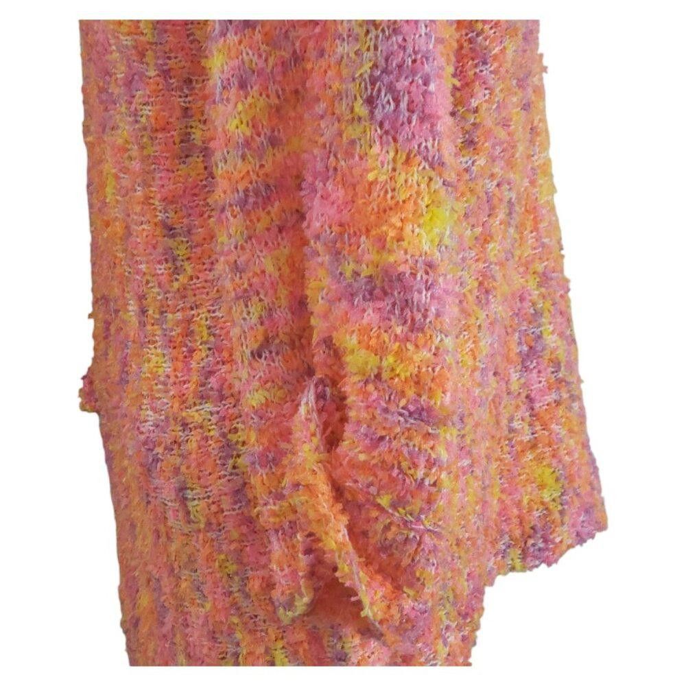 Designer CT1992 Ethyl Kang Papillion Orange Multi Color Sweater M Size M / US 6-8 / IT 42-44 - 4 Thumbnail