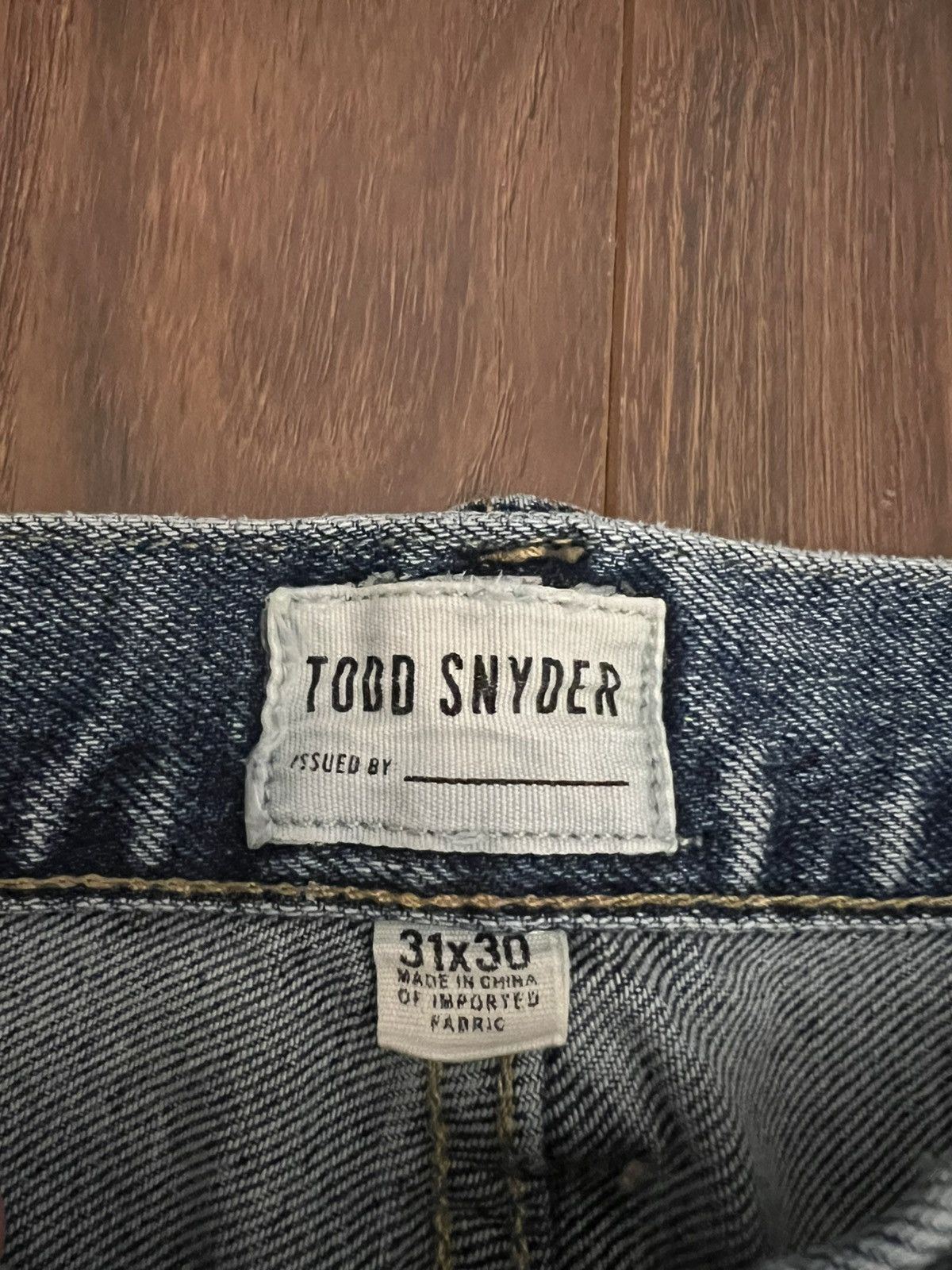 Todd Snyder Todd Snyder Straight Fit Stretch 5-Pocket Denim Jeans Size US 31 - 16 Thumbnail