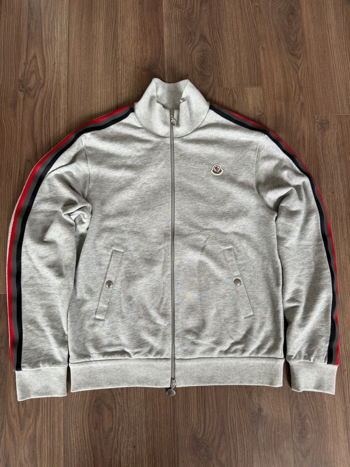 Moncler Moncler Maglia Cardigan Grey Jacket Size US L / EU 52-54 / 3 - 1 Thumbnail