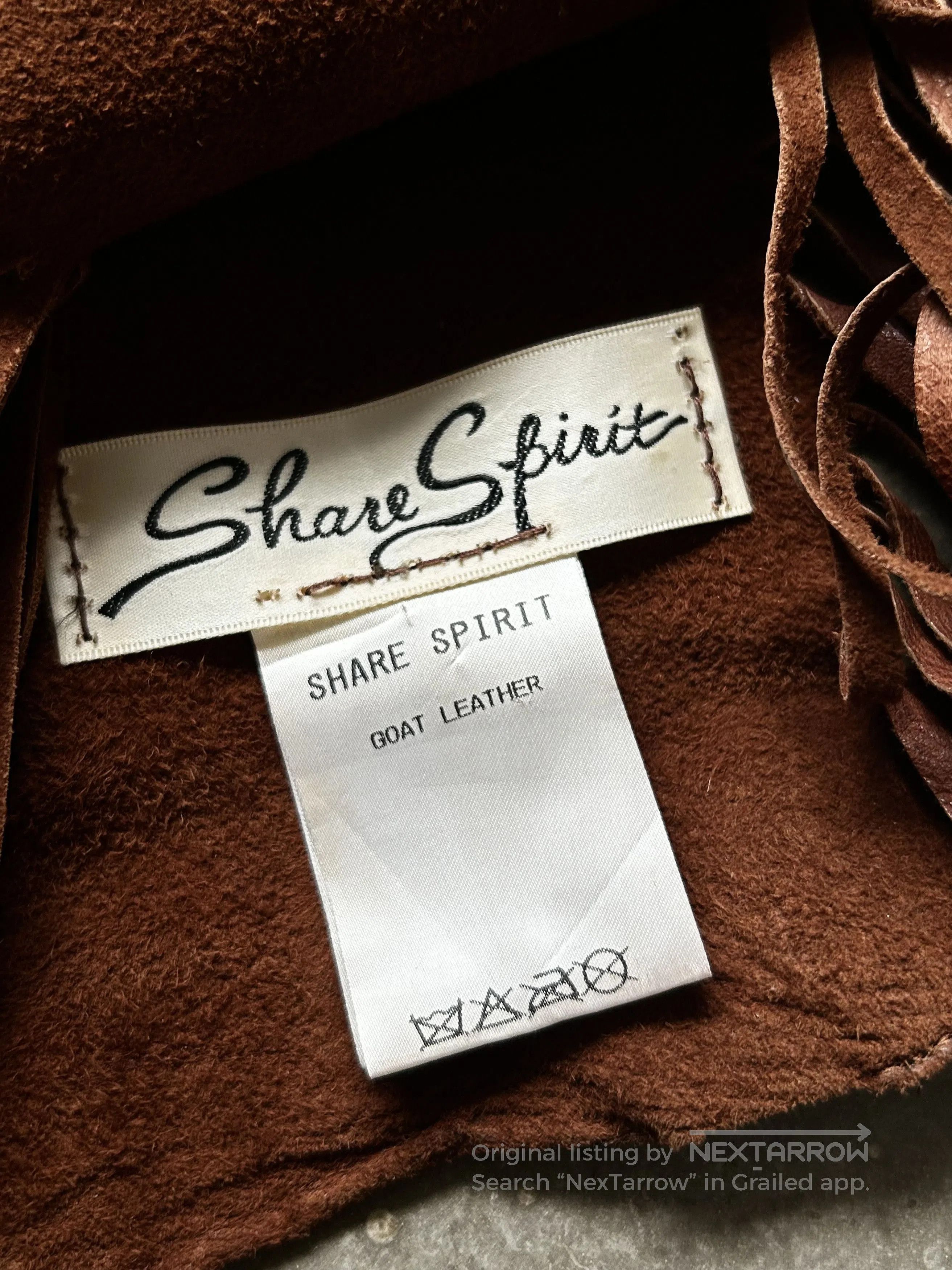 Share Spirit Homme SHARE SPIRIT Amber Hollow-Out Goat Leather Vest. Size US S / EU 44-46 / 1 - 9 Thumbnail