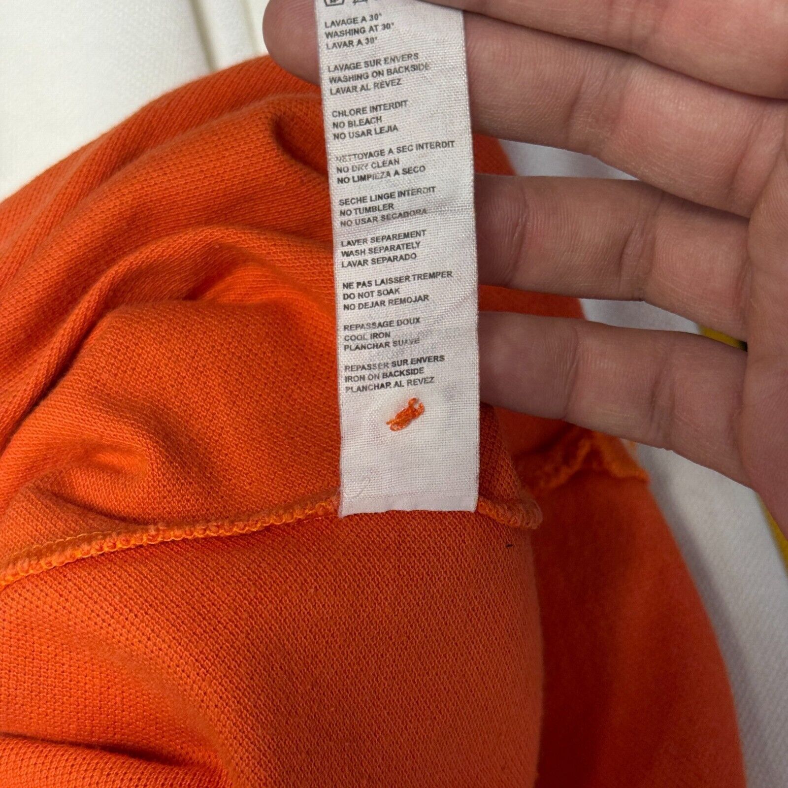 Ralph Lauren × Vintage Vintage Ralph Lauren Unisex Orange Cotton Polo Shirt Size XL Size US XL / EU 56 / 4 - 8 Thumbnail