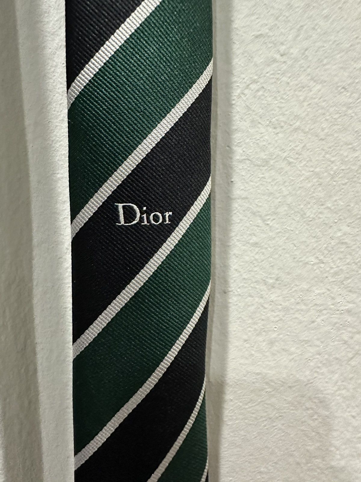 Dior Dior Jonathan Anderson SS2026 Green Stripe Tie Size ONE SIZE - 5 Thumbnail