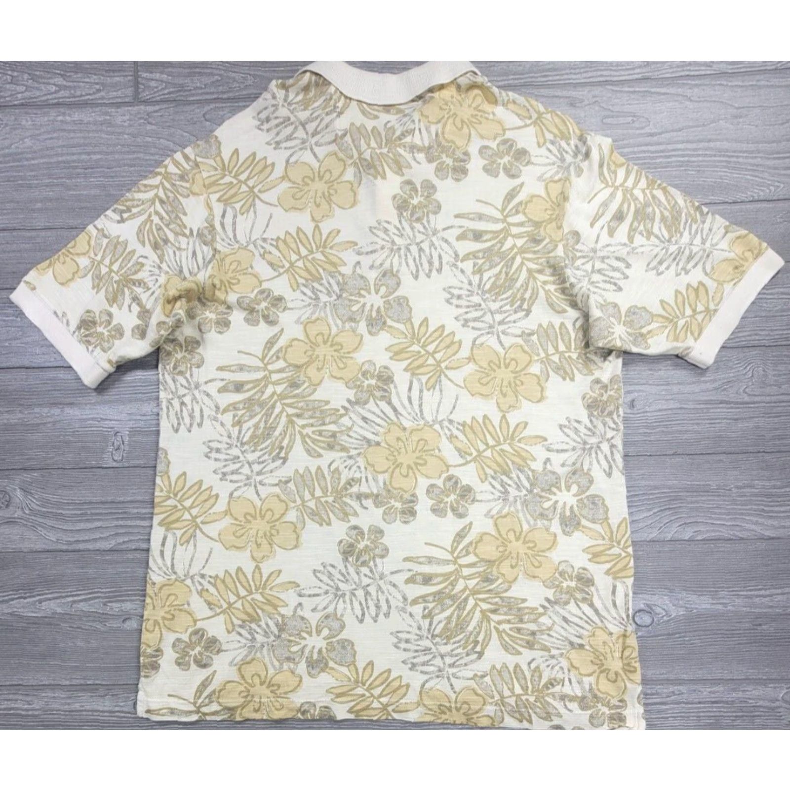 Tommy Bahama TOMMY BAHAMA Polo Men’s Short Sleeve Hawaian Floral Pima Cotton Rayon Size L Multicolor Shirt Beach Flower Island Size US L / EU 52-54 / 3 - 4 Thumbnail