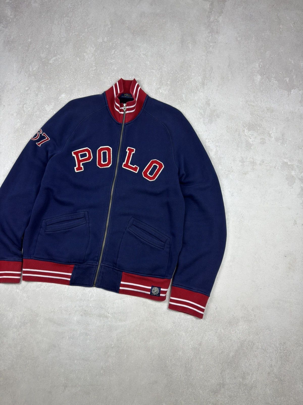 Polo Ralph Lauren Polo Ralph Lauren Track Jacket Big Logo Sweatshirt Full Zip Size US L / EU 52-54 / 3 - 2 Thumbnail