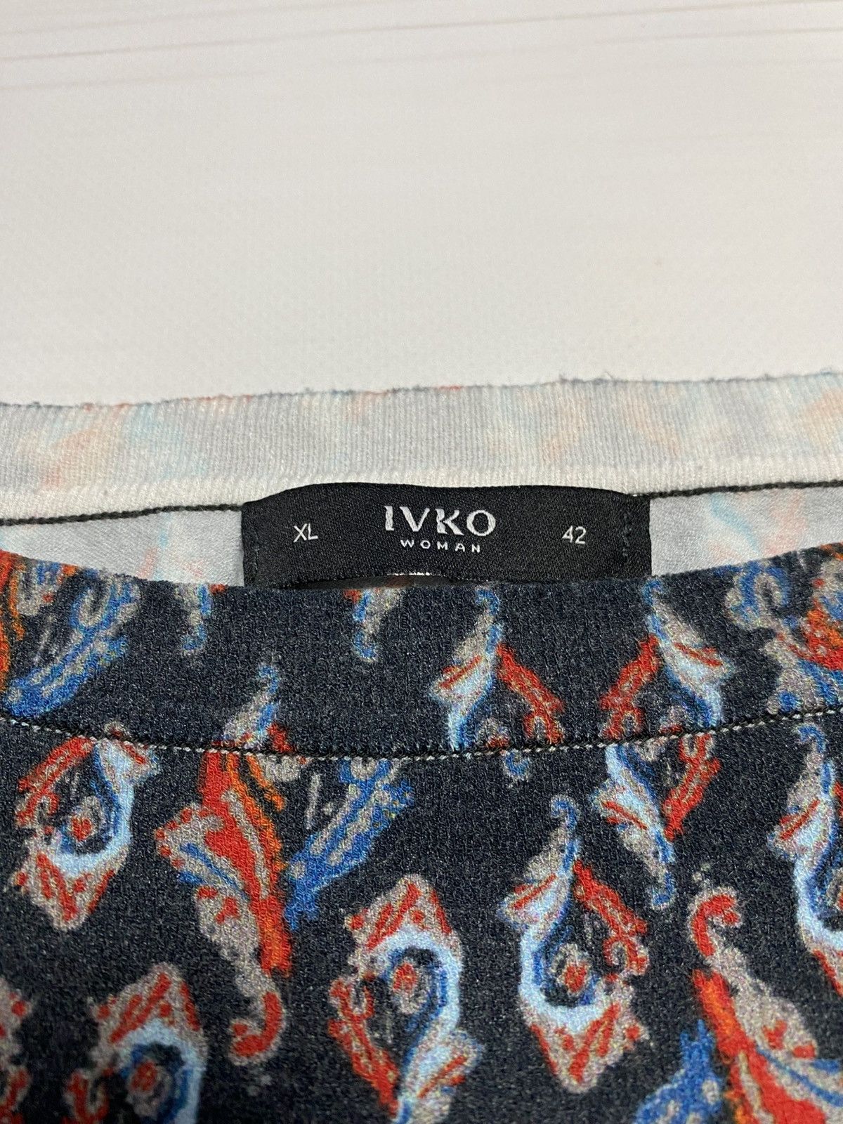 Designer IVKO printed ornament pattern pullover sweater designer Size M / US 6-8 / IT 42-44 - 3 Thumbnail