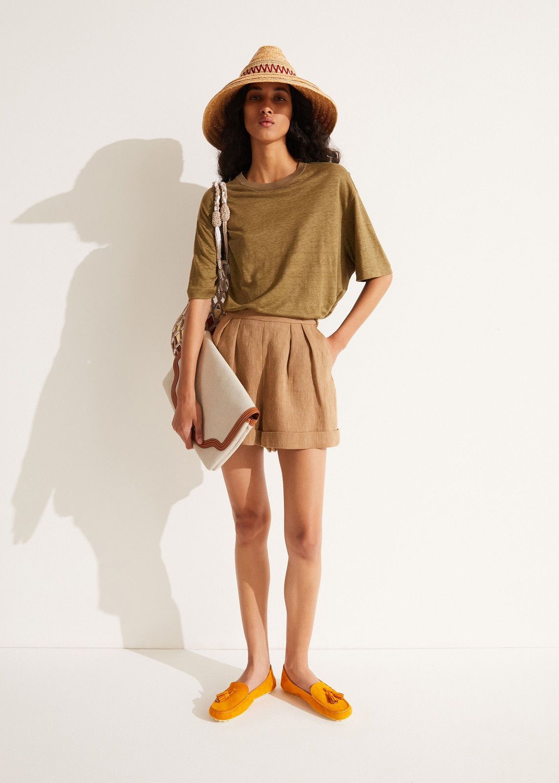 Loro Piana o1srvl11e1224 Gargano T-Shirt in Olive Green Size XS / US 0-2 / IT 36-38 - 2 Thumbnail