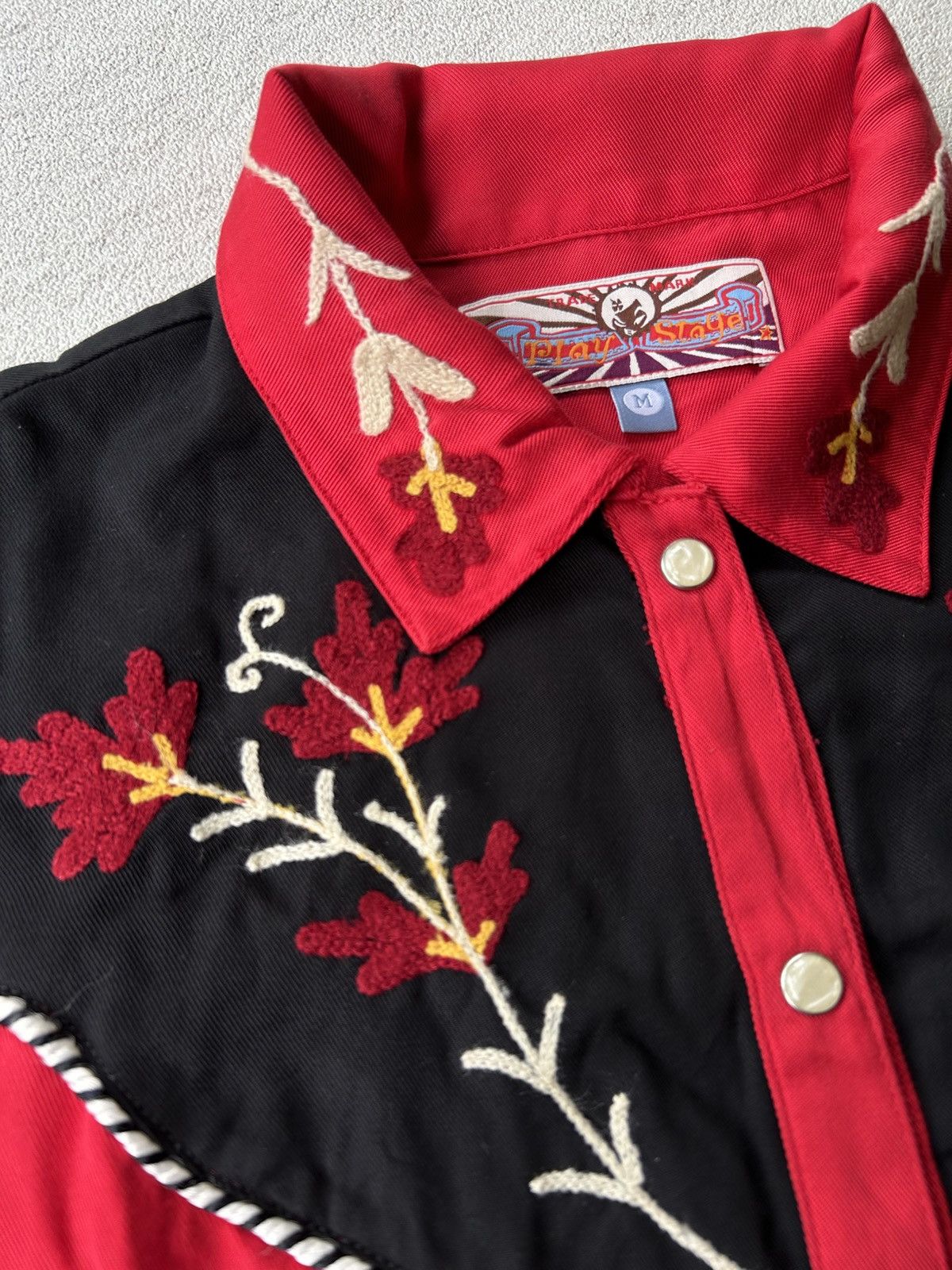 Vintage Vintage Play Stage Rockabilly Western Shirt Embroidered Size US M / EU 48-50 / 2 - 6 Thumbnail