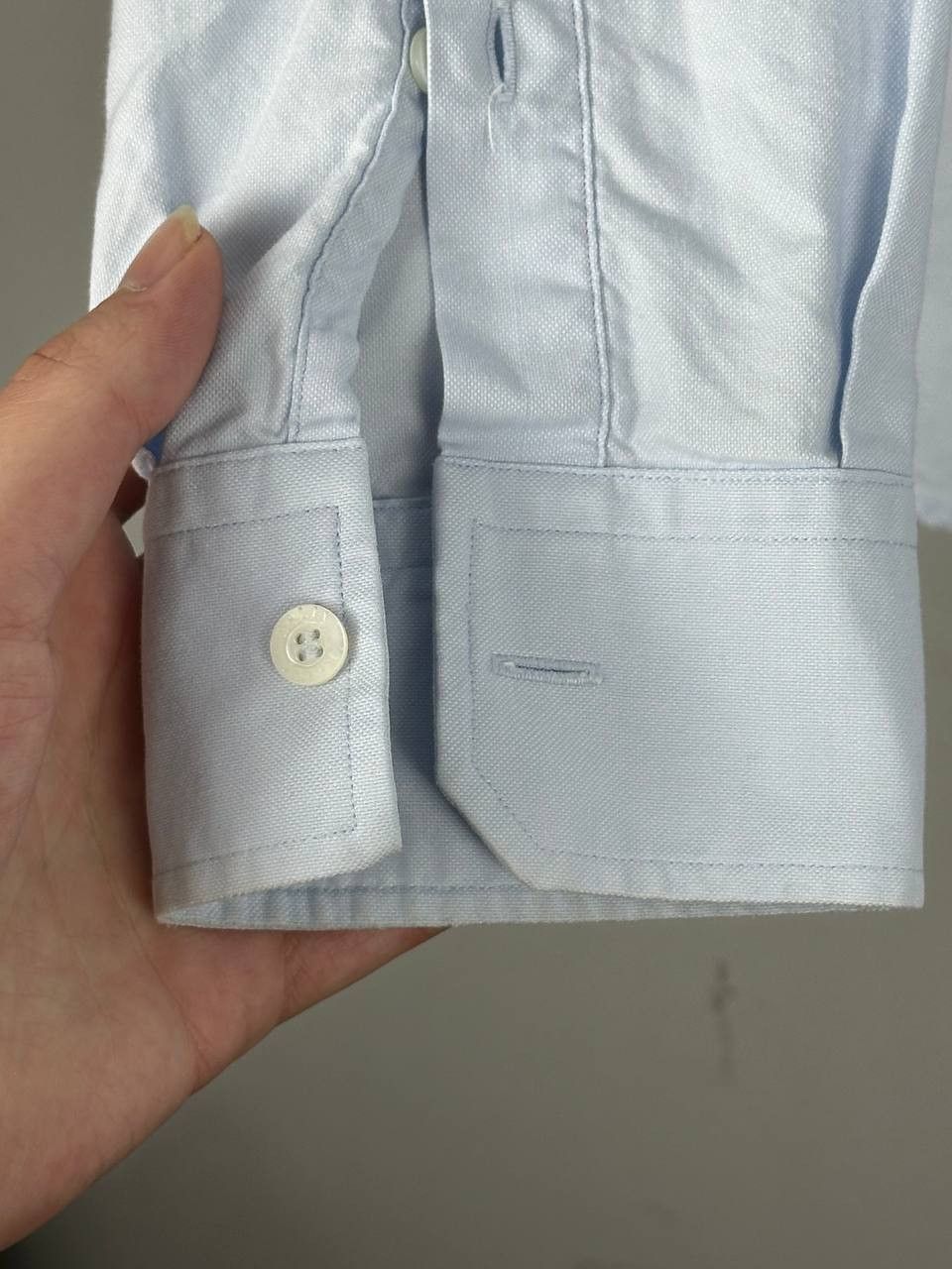 Bally Bally Italy Luxury Blue Oxford Pocket Shirt Size US M / EU 48-50 / 2 - 8 Thumbnail
