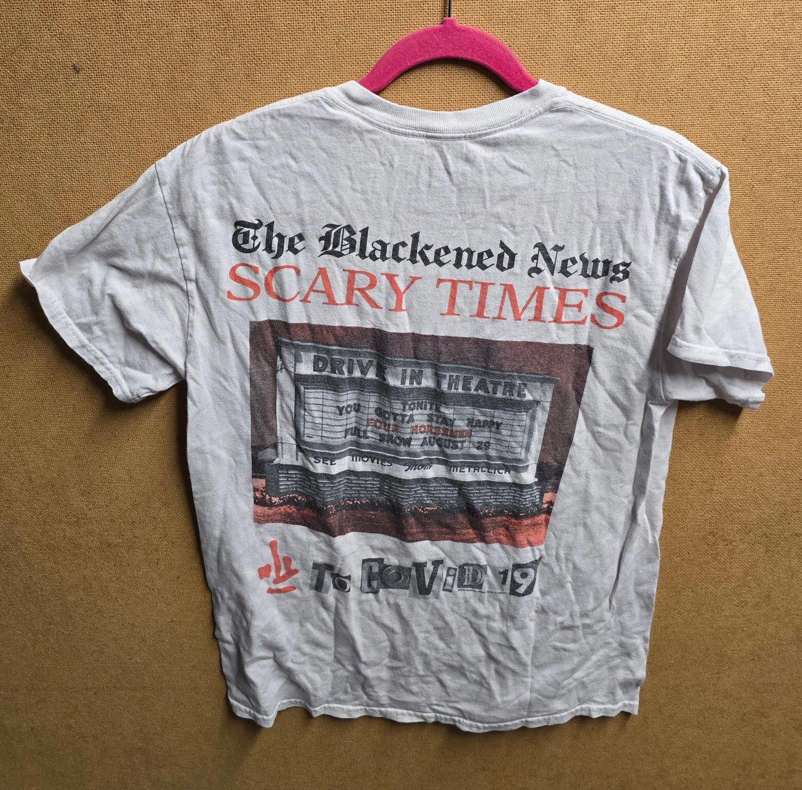 Gildan Metallica Sz M 2020 Drive In Tour Blackened News Pandemica Size US M / EU 48-50 / 2 - 2 Thumbnail
