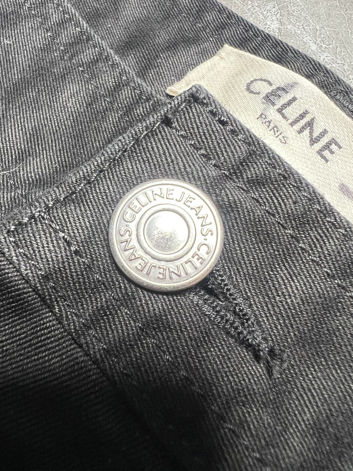 Celine Celine x Hedi Slimane Wide Leg Canvas Cotton Trouser Size US 33 - 5 Thumbnail