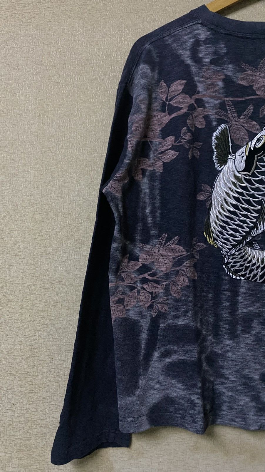 Hysteric Glamour Rare💥 KARAKURI TAMASHI Koi Fish Scale Longsleeve Emberoidery Size US L / EU 52-54 / 3 - 11 Thumbnail