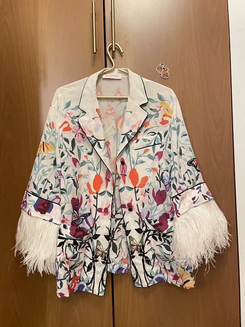 Valentino Valentino Colorful patterned silk shirt cardigan Size M / US 6-8 / IT 42-44 - 1 Thumbnail