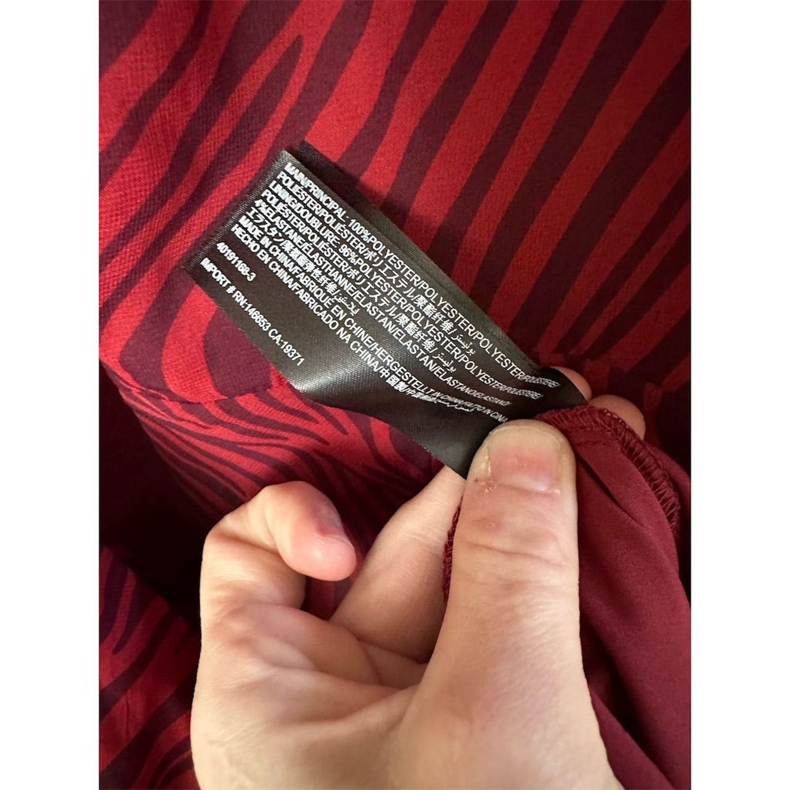 Other THE FIFTH LABEL Red Zebra Striped Midi Tango Dress Size 6 Size M / US 6-8 / IT 42-44 - 9 Thumbnail