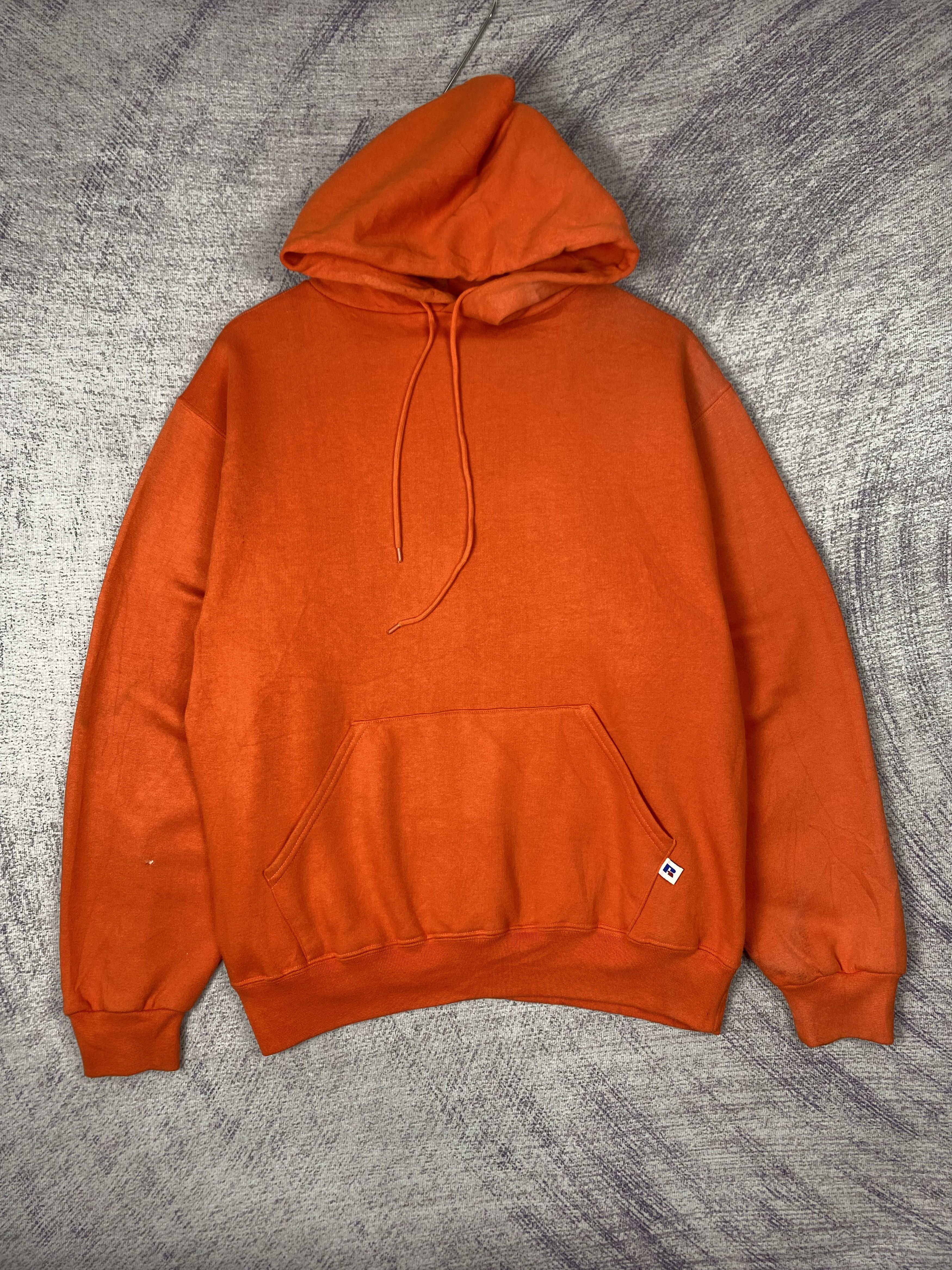 Russell Athletic Vintage Russell Athletic Orange Long Sleeve Hoodies Size US L / EU 52-54 / 3 - 1 Thumbnail
