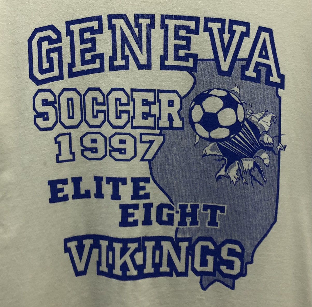 Russell Athletic Vintage Russell Athletic Geneva Soccer 1997 Made In Usa Shir Size US L / EU 52-54 / 3 - 3 Thumbnail
