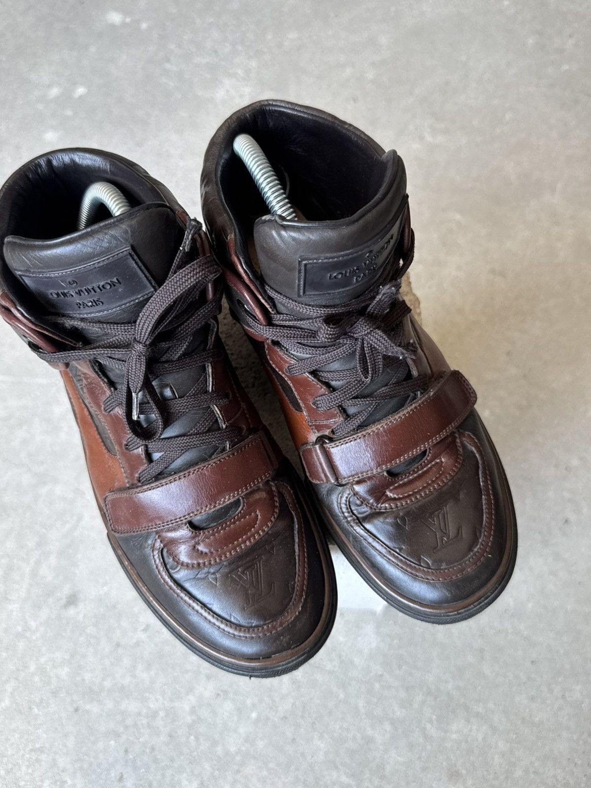 Louis Vuitton Louis Vuitton Archive Monogram High Top Sneakers Size US 7.5 / EU 40-41 - 9 Thumbnail