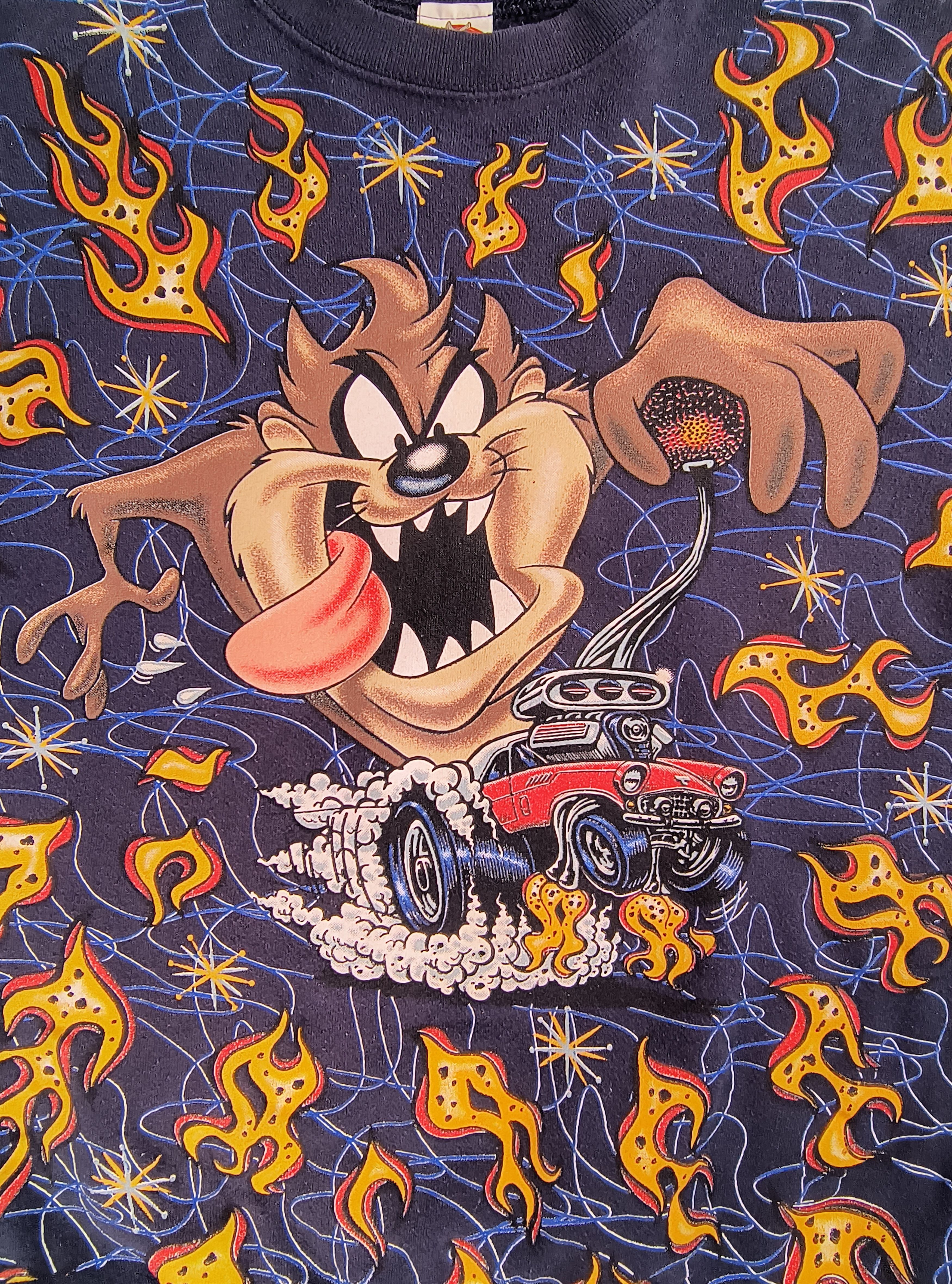 Vintage Vintage Taz Looney Tunes 1997 crewneck sweatshirt Size US XL / EU 56 / 4 - 1 Thumbnail