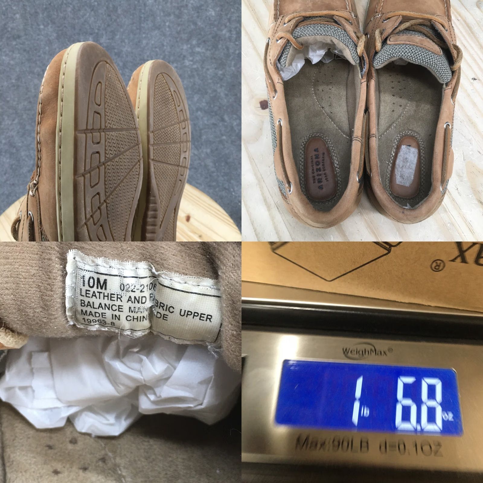 Vintage Arizona Jean Co Boat Shoes Womens 10 M Brown Leather Lace Up Casual Shoes Size 32" / US 10 / IT 46 - 9 Thumbnail