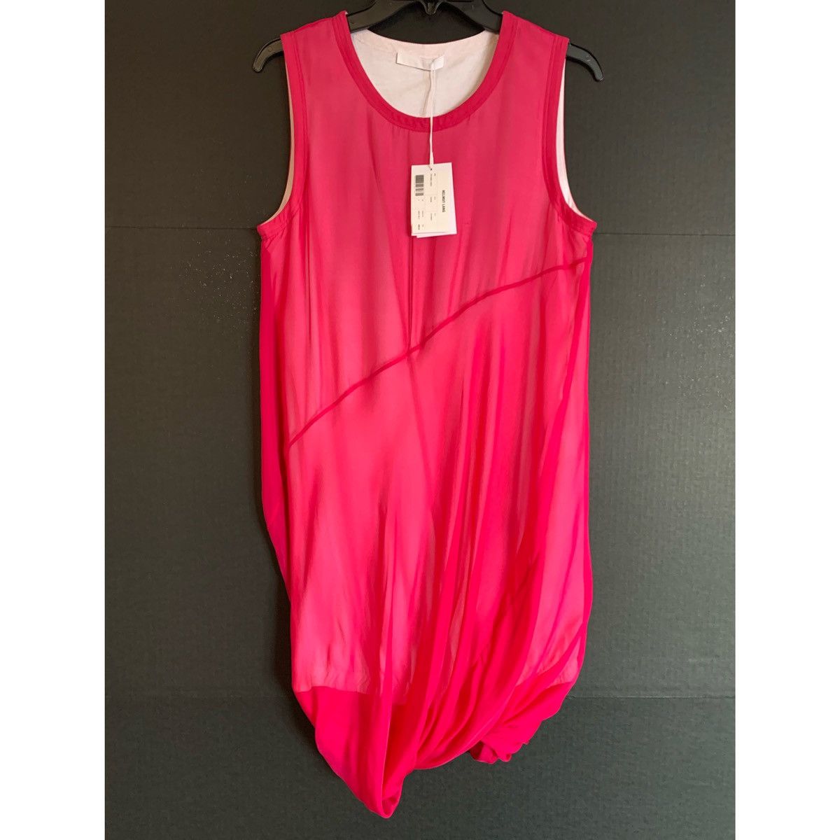 Helmut Lang HELMUT LANG PINK BUBBLE SILK DRESS Size M / US 6-8 / IT 42-44 - 10 Thumbnail