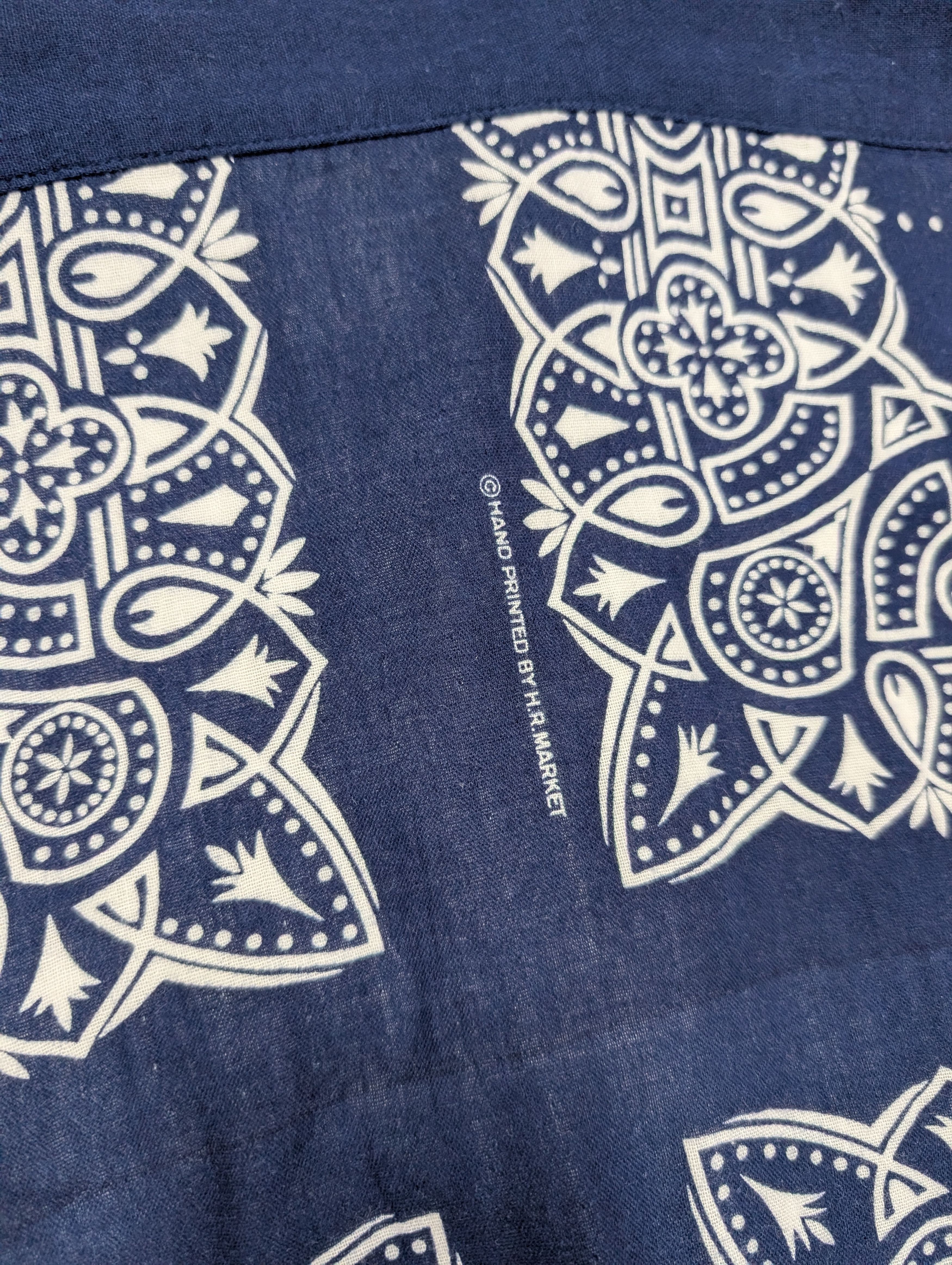 HOLLYWOOD RANCH MARKET Hollywood Ranch Market Blue Bandana Print Shirt Size US L / EU 52-54 / 3 - 5 Thumbnail