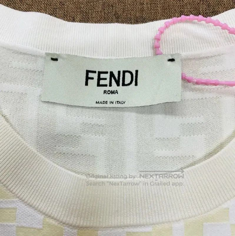 Fendi Fendi Yellow Nylon Women's T-Shirt . Size L / US 10 / IT 46 - 2 Thumbnail