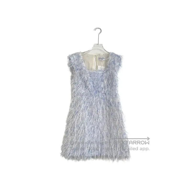 Chanel Color-Blocked Summer Dress in Polyester .