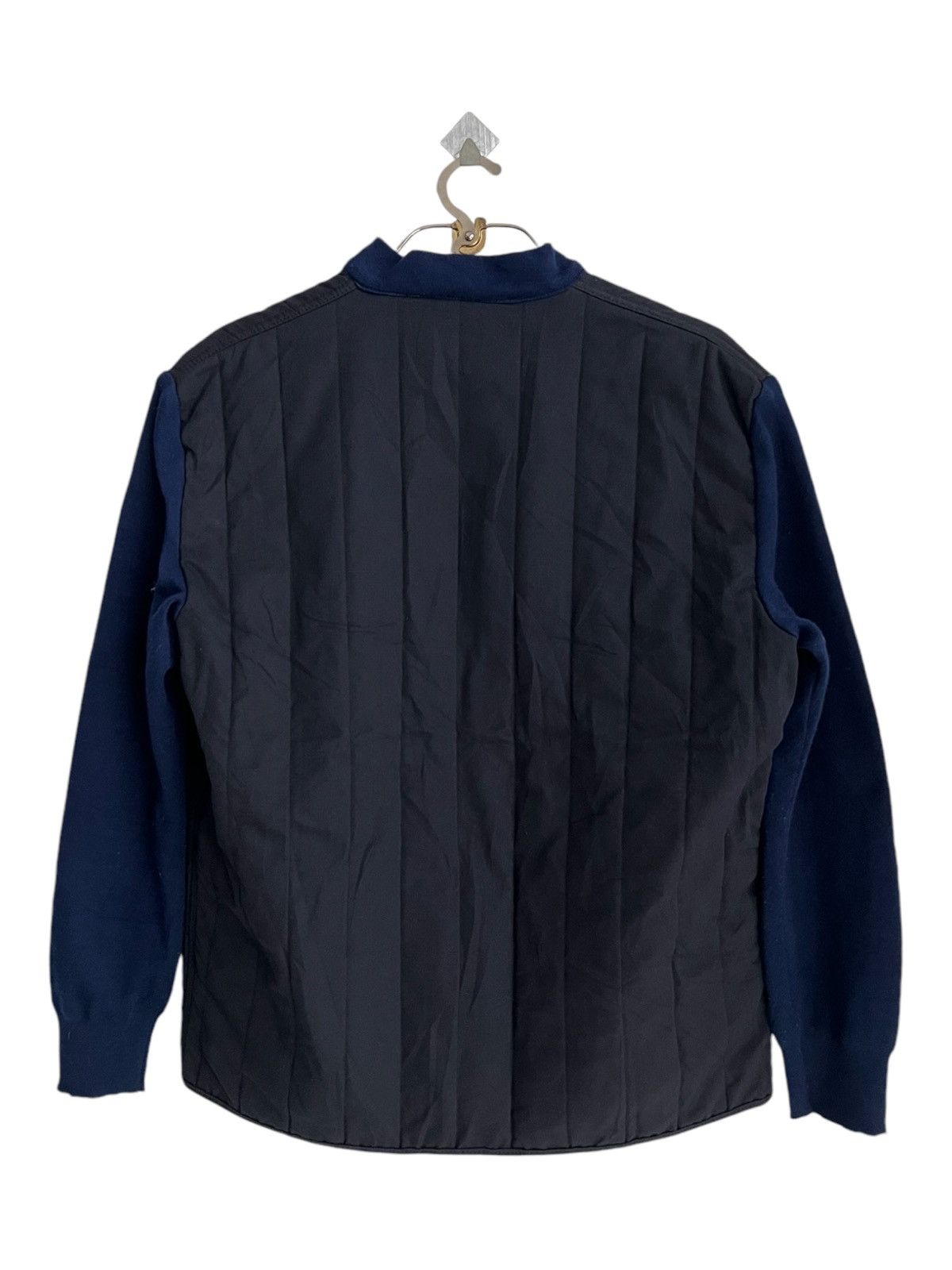 Vintage 1995 Guy Leroy 🇫🇷 Quilted Gilet Knit Sleeve Worker Jacket Size US L / EU 52-54 / 3 - 7 Thumbnail