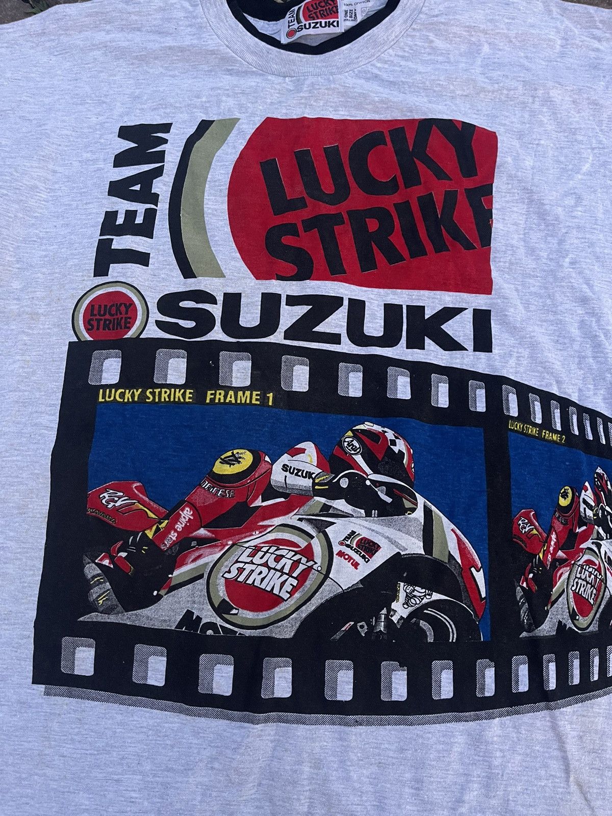 Grailed × Vintage 90’s Suzuki Lucky Strike Vintage Moto Racing T-shirt tee Size US XL / EU 56 / 4 - 6 Thumbnail
