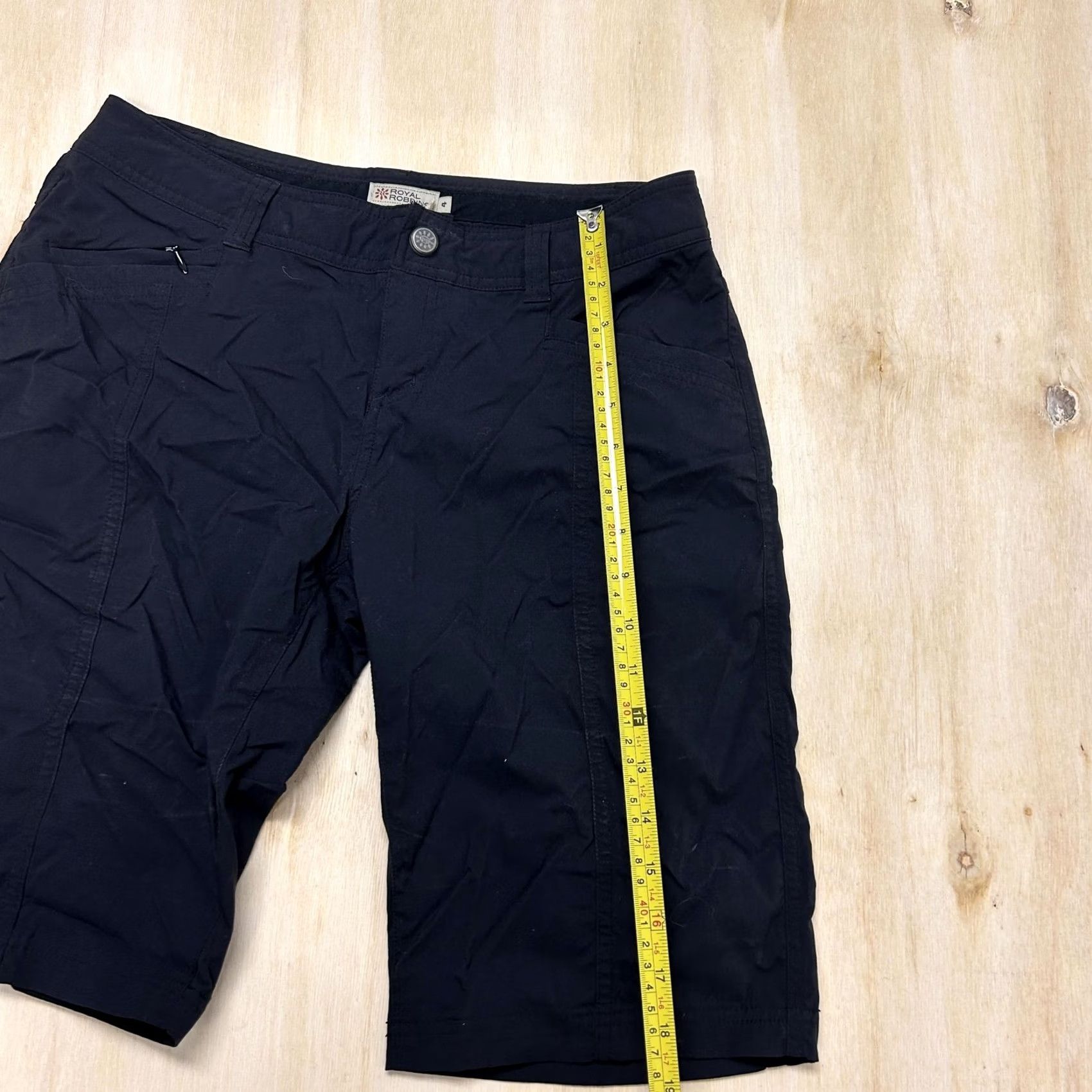 Royal Robbins Y2K Royal Robbins Bermuda Shorts Womens 4 Black Nylon Spandex Stretch Hiking Size 27" / US 4 / IT 40 - 5 Thumbnail