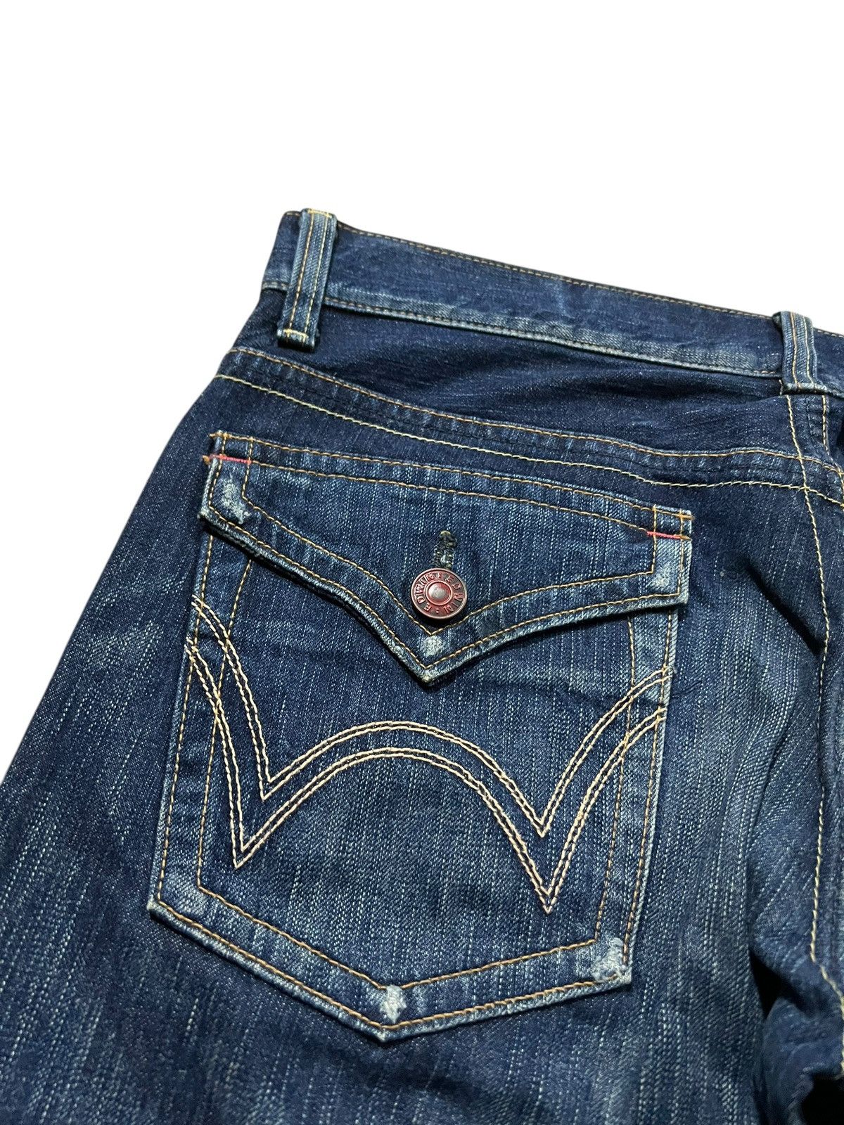 Edwin × If Six Was Nine × Japanese Brand 💥FLARE💥VINTAGE EDWIN 503 BLUE TRIP JEANS Size US 34 / EU 50 - 10 Thumbnail