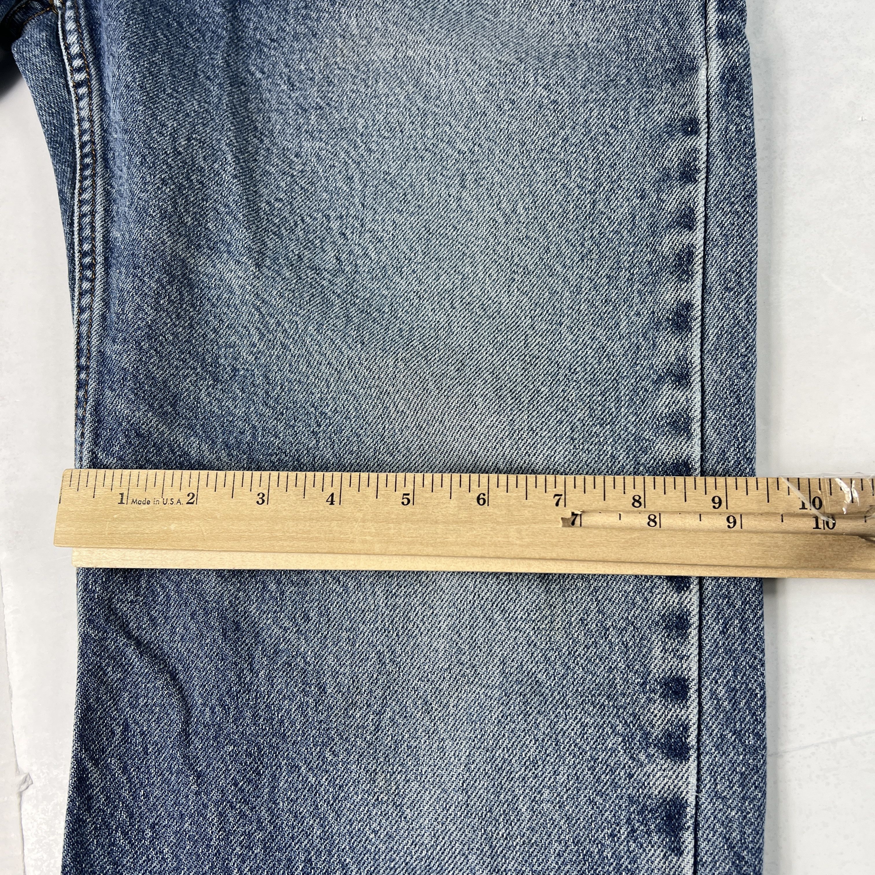 Levi's × Vintage Y2K Levi's Jean 505 Straight Blue Faded Grunge Cotton Denim Size US 33 - 21 Thumbnail