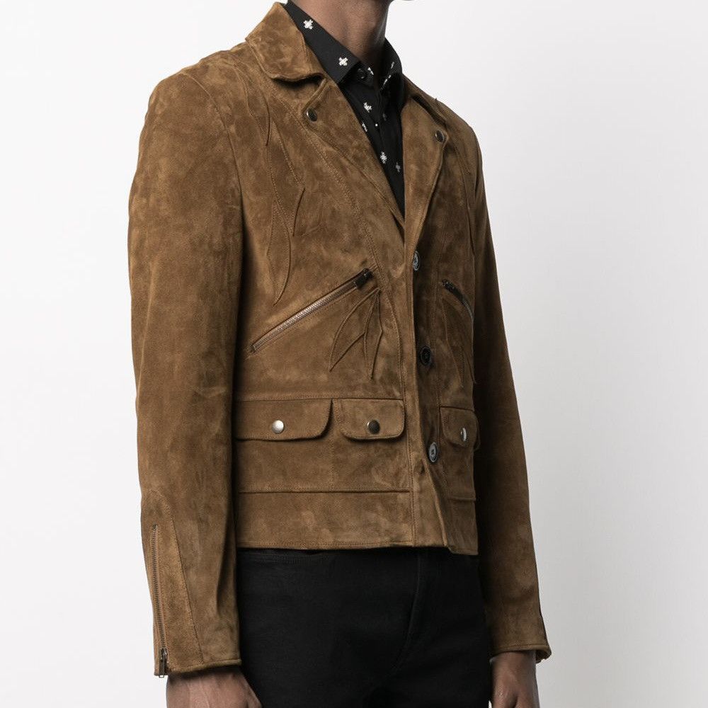 Saint Laurent Suede Western Leather Jacket